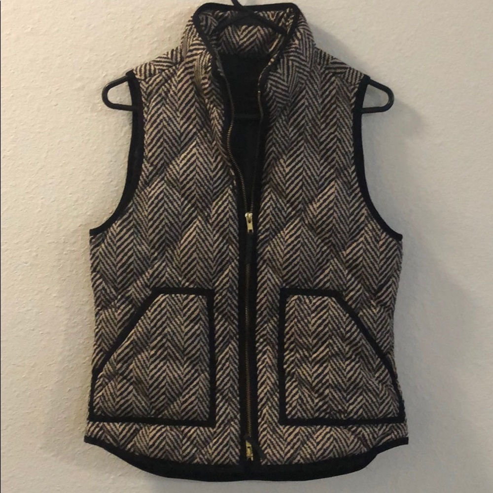 Original J.Crew Herringbone Excursion Quilted Vest - image 2